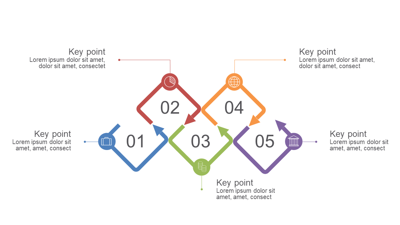 Visualize a 5-Step Process with Icons