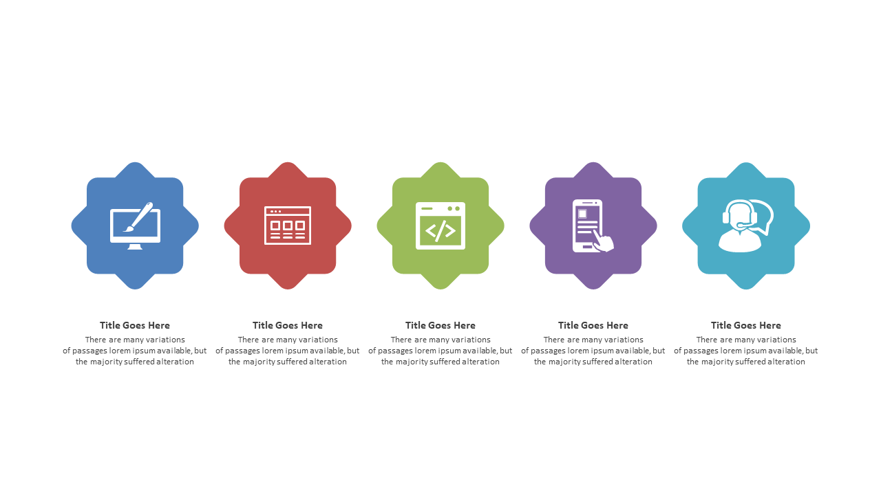 Engage Audiences with a Horizontal Milestones Timeline V5