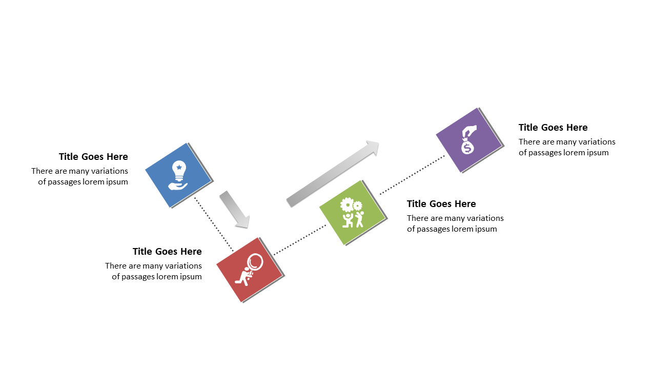 Convey Sequential Workflows with Horizontal Arrows