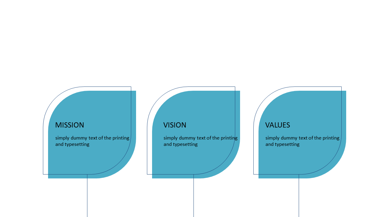 Present Core Values with Mission Vision Layout