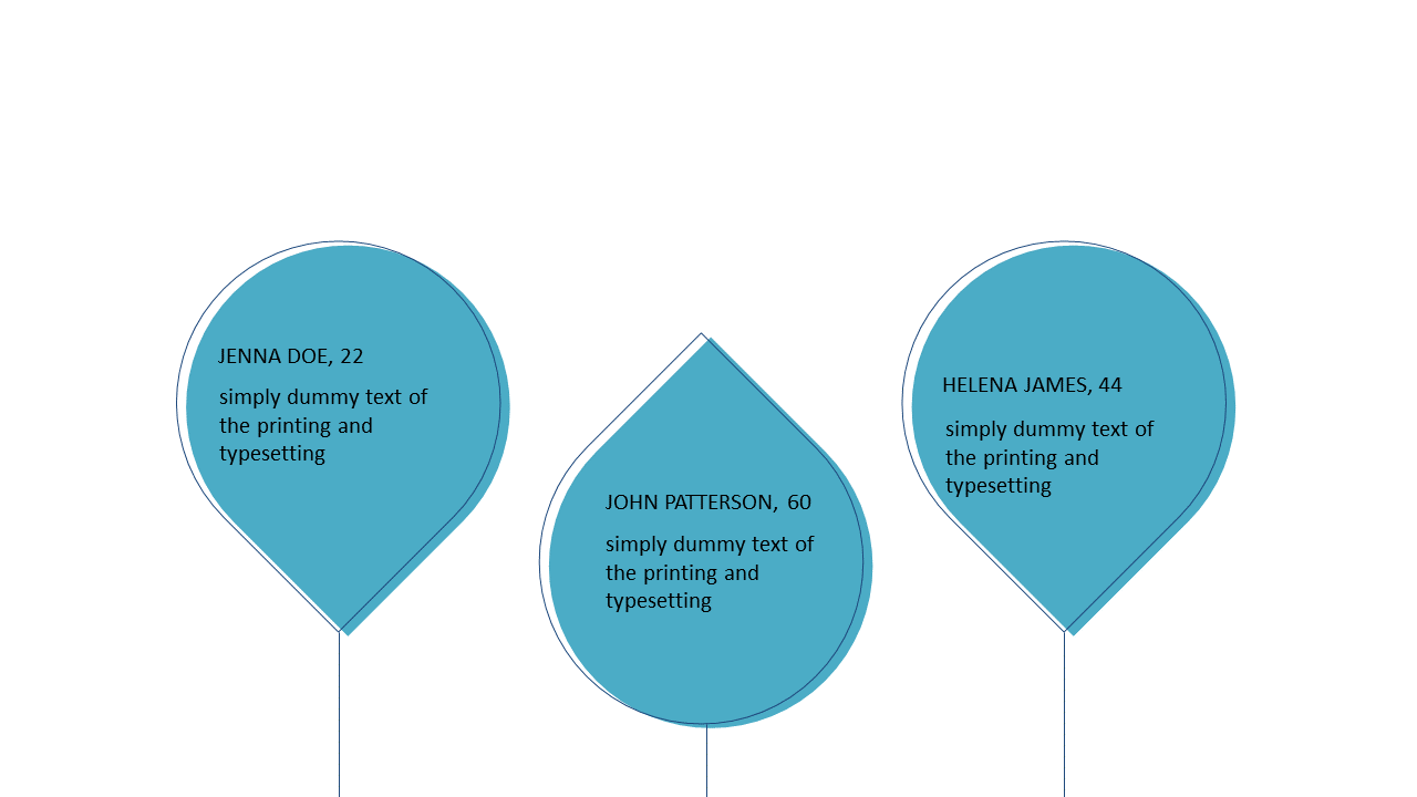 Highlight Team Profiles with Tear Drop Layout
