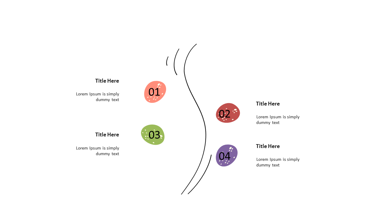 Guide Steps with Curvy Process Flow Design