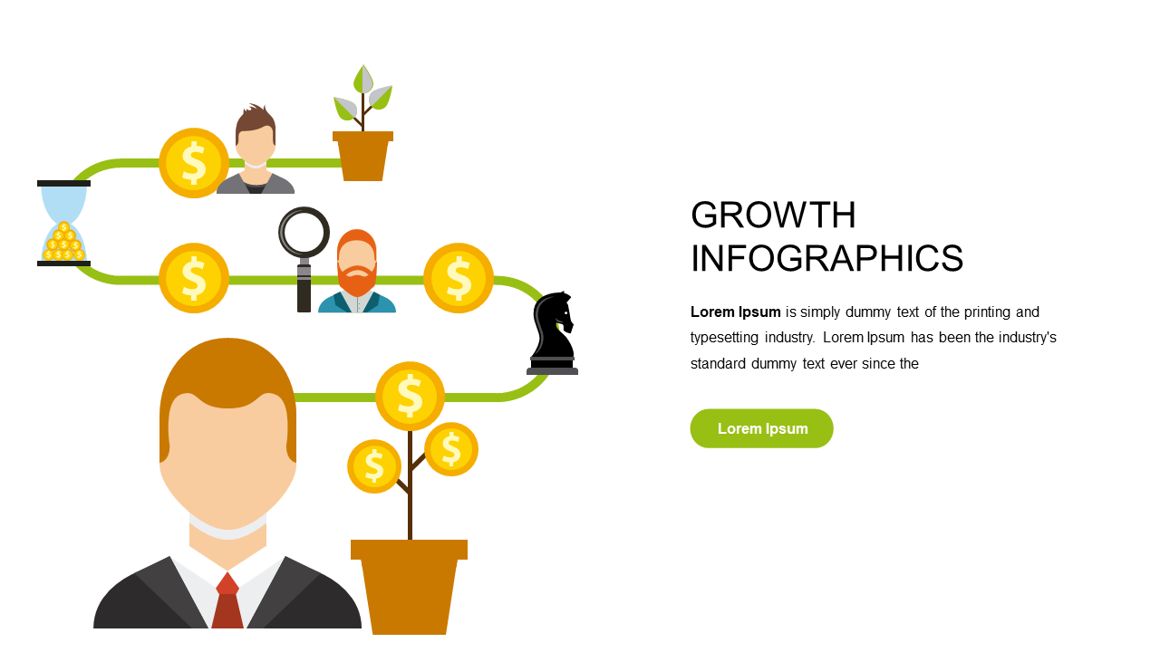 Illustrate Financial Strategies with Growth Infographics
