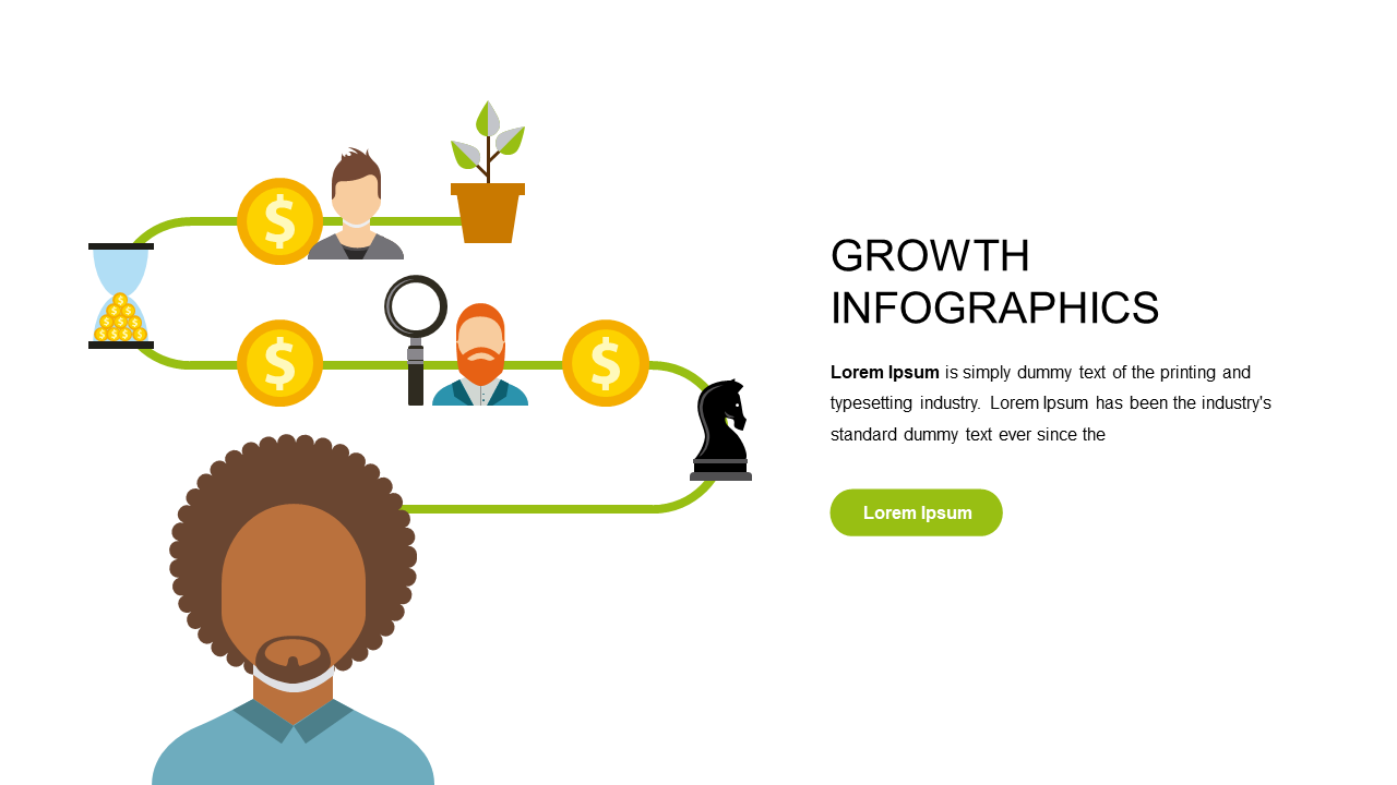 Show Growth Processes with Flowing Infographic Design