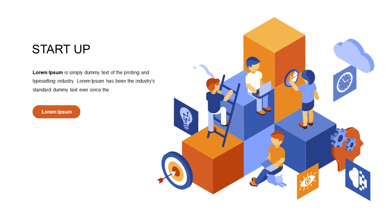 Showcase Team Collaboration in Startups with 3D Blocks