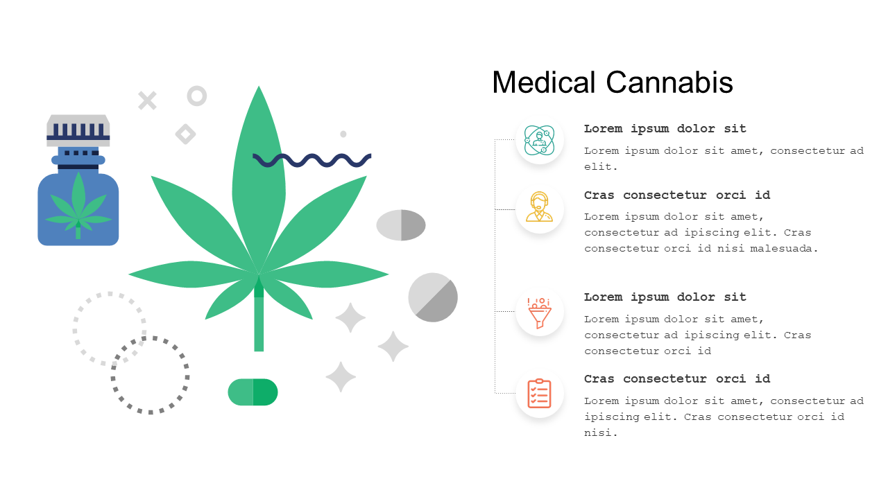 Present Medical Cannabis Information with Icons