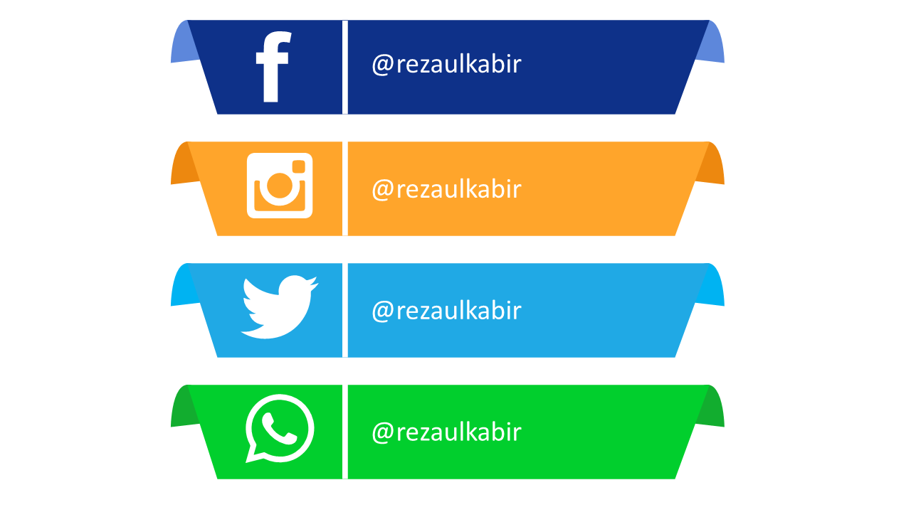 Showcase Social Media Contacts in PowerPoint