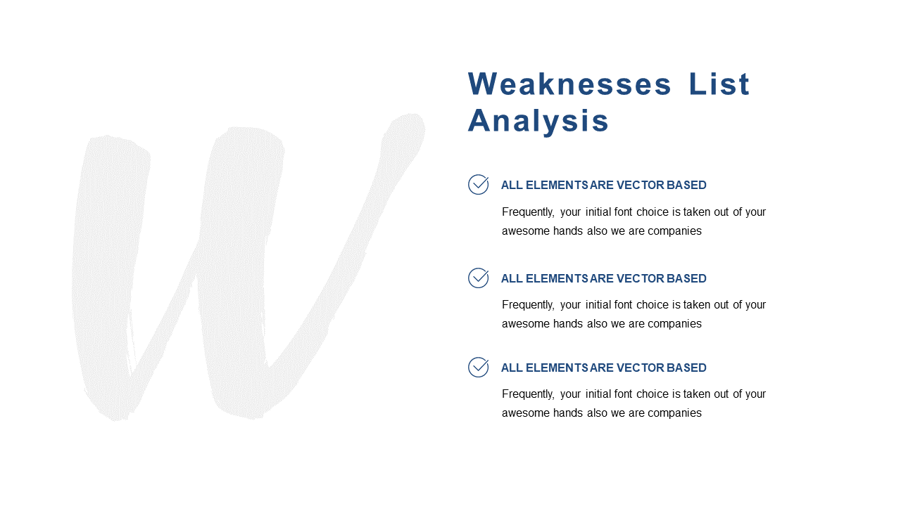 Clean Strengths List Analysis Slide