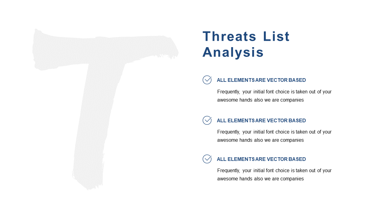 Editable Strengths List for SWOT Presentations