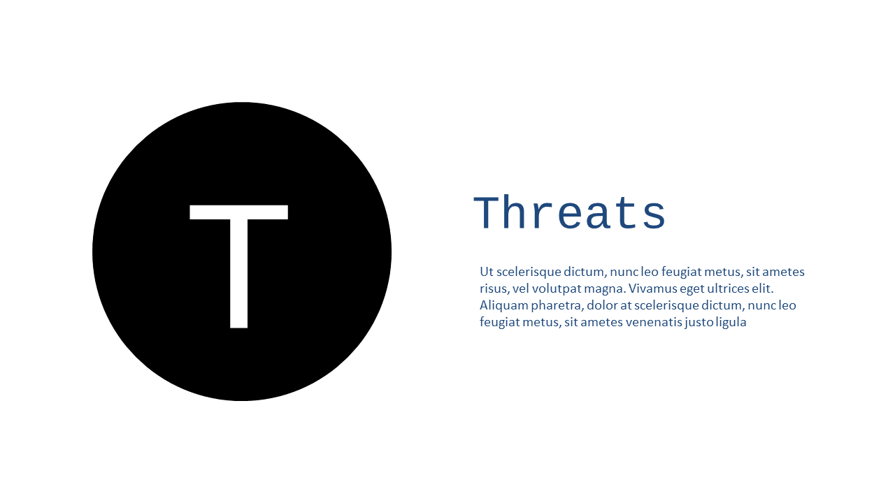 Highlight Threats in SWOT Analysis