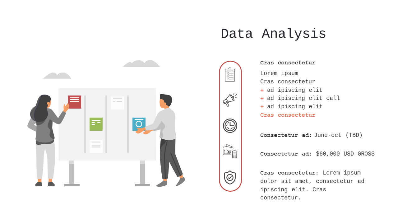 Data Analysis with Visual Highlights