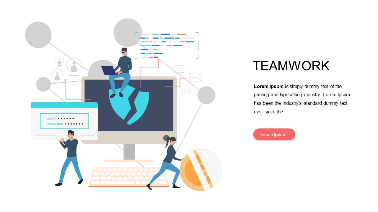 Digital Workspace Team Collaboration Layout