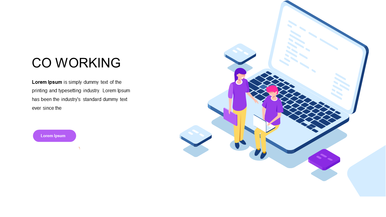 Co-Working Space Dynamics Illustration