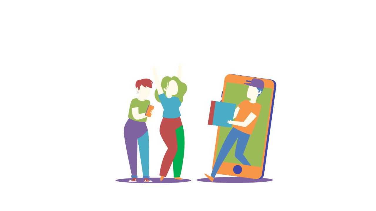 Digital Engagement Interaction Illustration