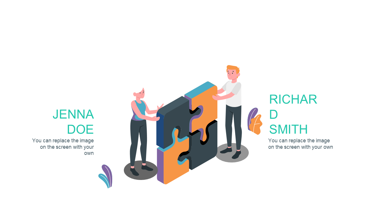 Symbolize Teamwork with Editable Puzzle Graphic