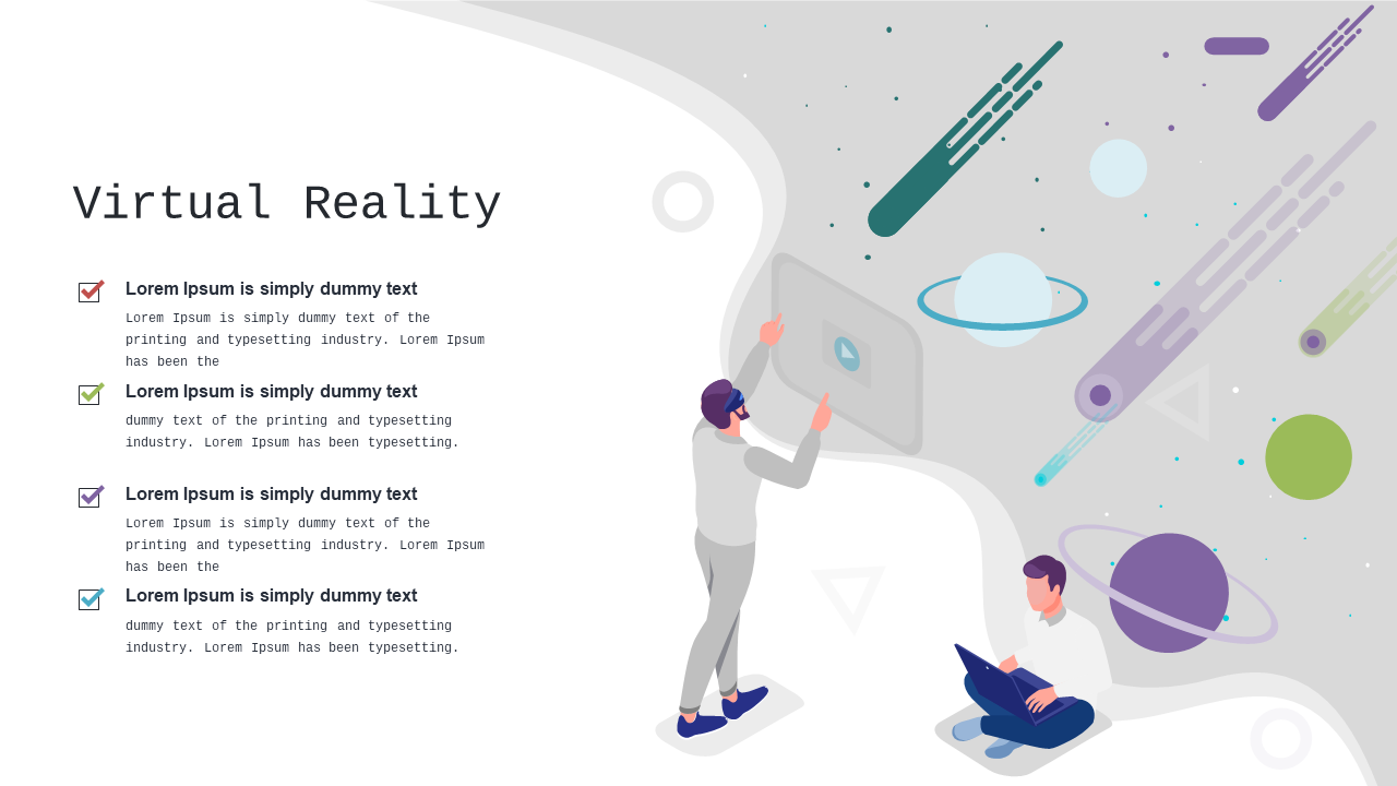 Showcase Virtual Reality Innovations with Engaging Layout