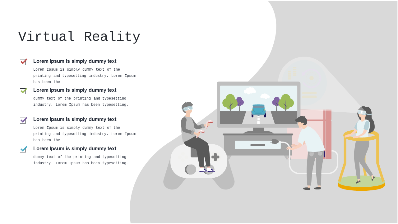 Explain Virtual Reality Concepts with Interactive Slide
