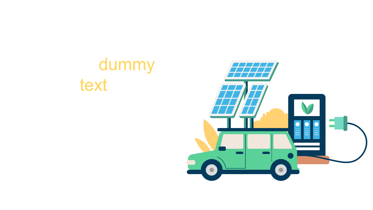 Highlight Renewable Energy with Electric Vehicle Illustration