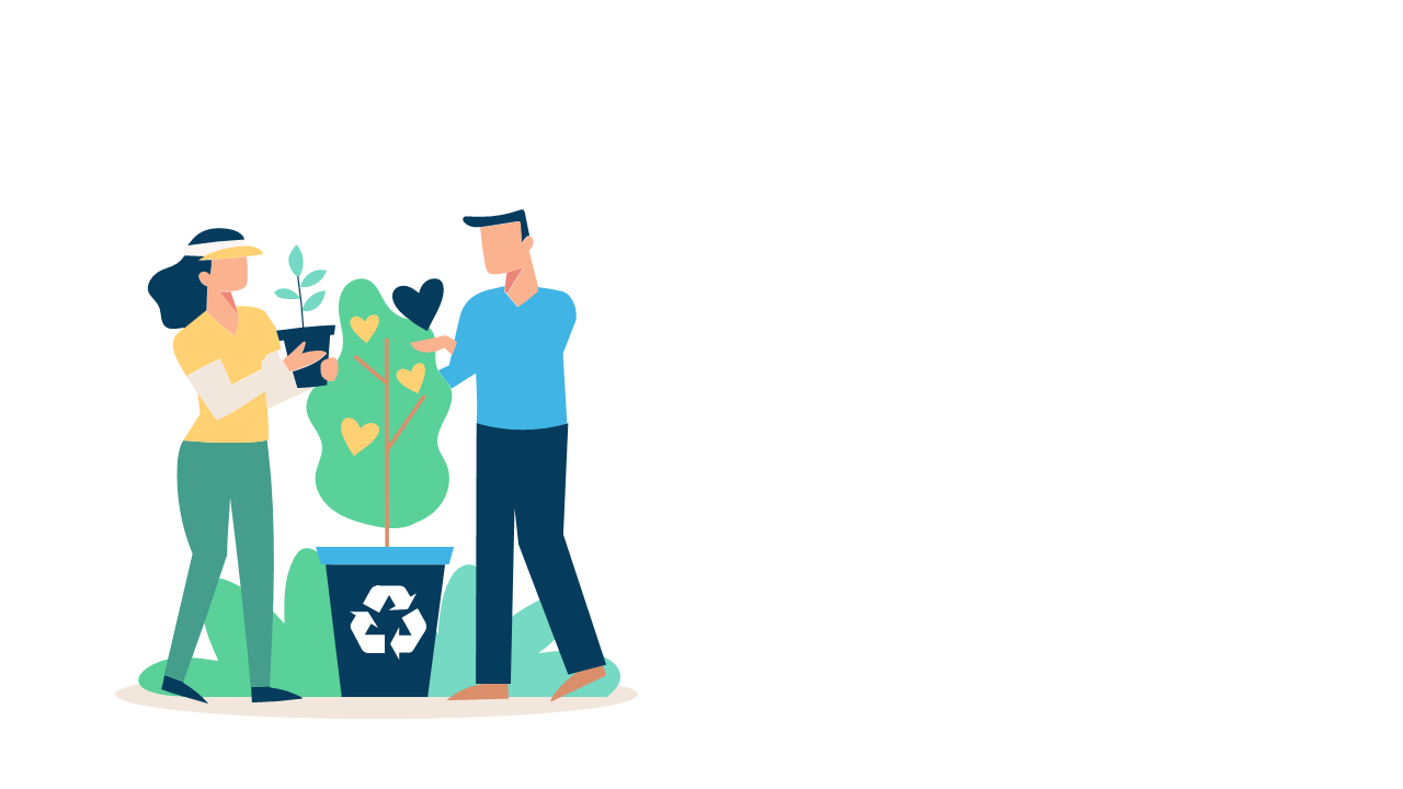 Showcase Sustainable Growth with Eco-Friendly Illustration