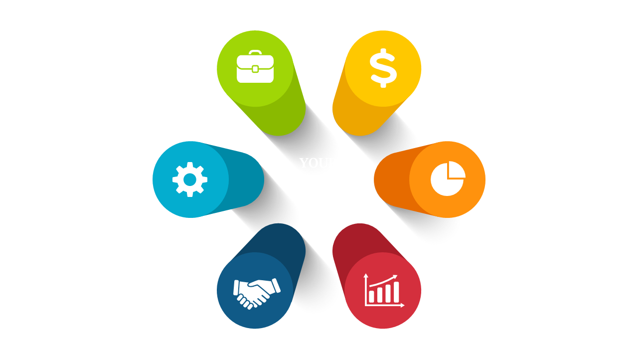Represent Business Concepts with Circular Icons