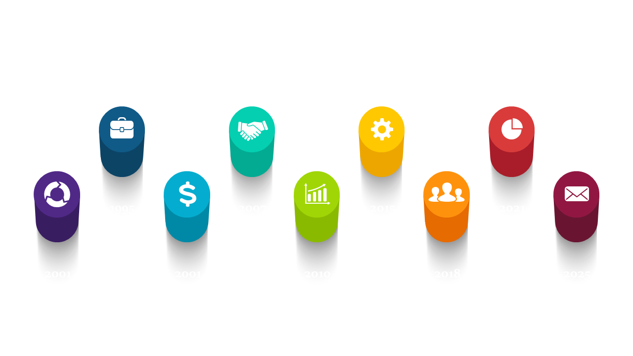 Engage Audiences with Colorful Milestone Timeline