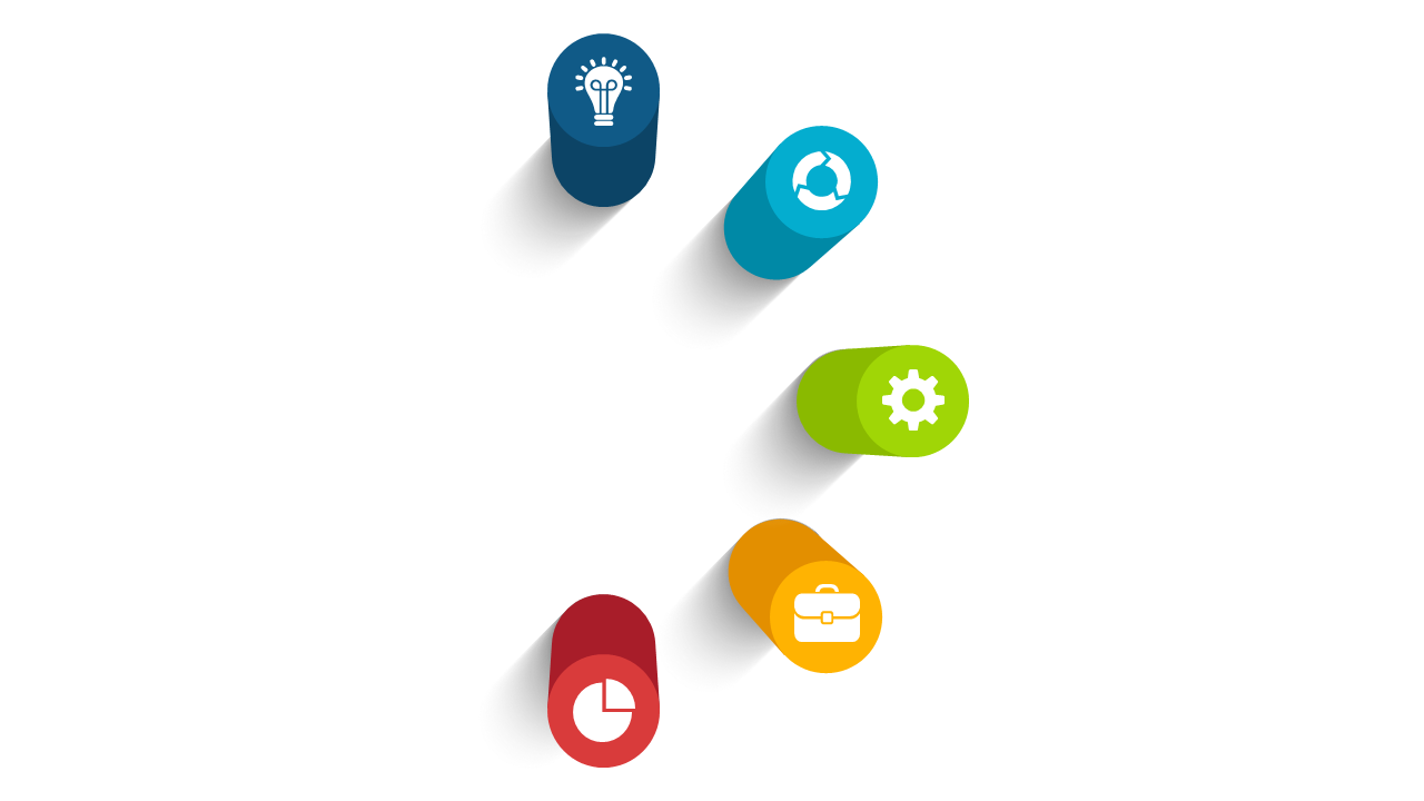 Visualize Concepts with Colorful Oval Icons