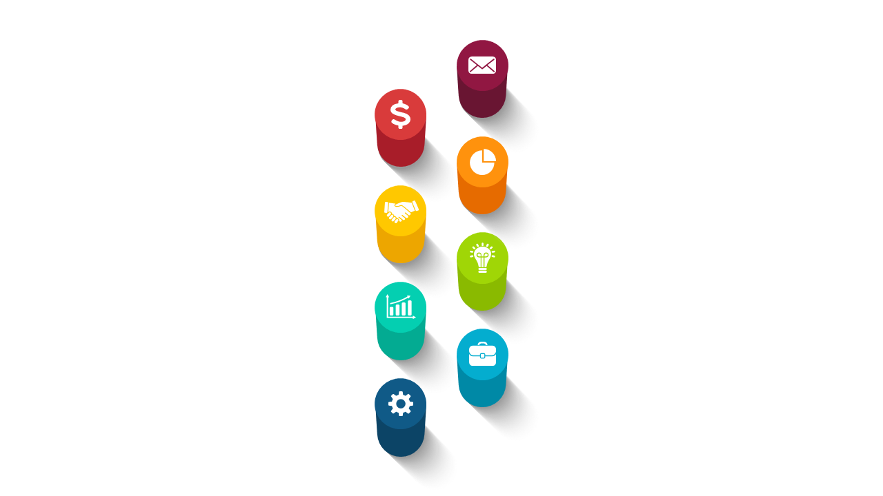 Highlight Key Concepts with Vertical Color Block List