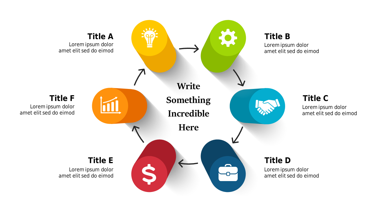 Customize Circular Process Flow for Presentations