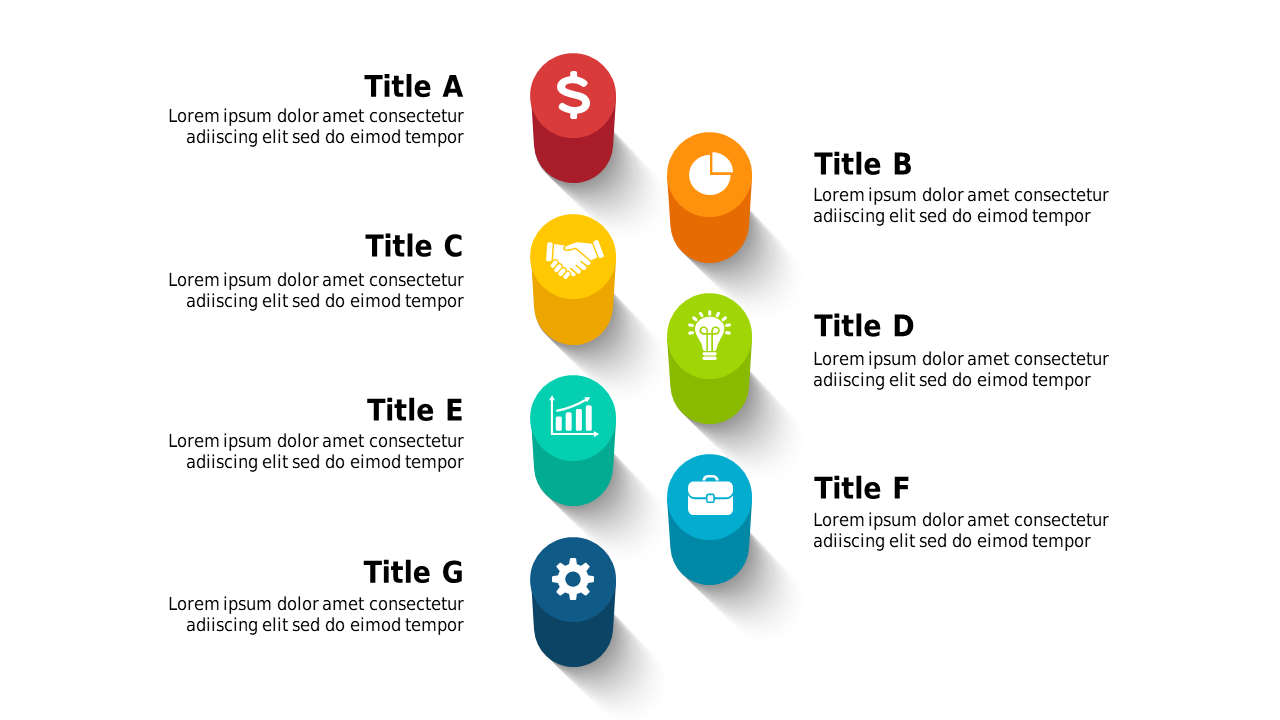 Effective Vertical Icon Column for Business Themes