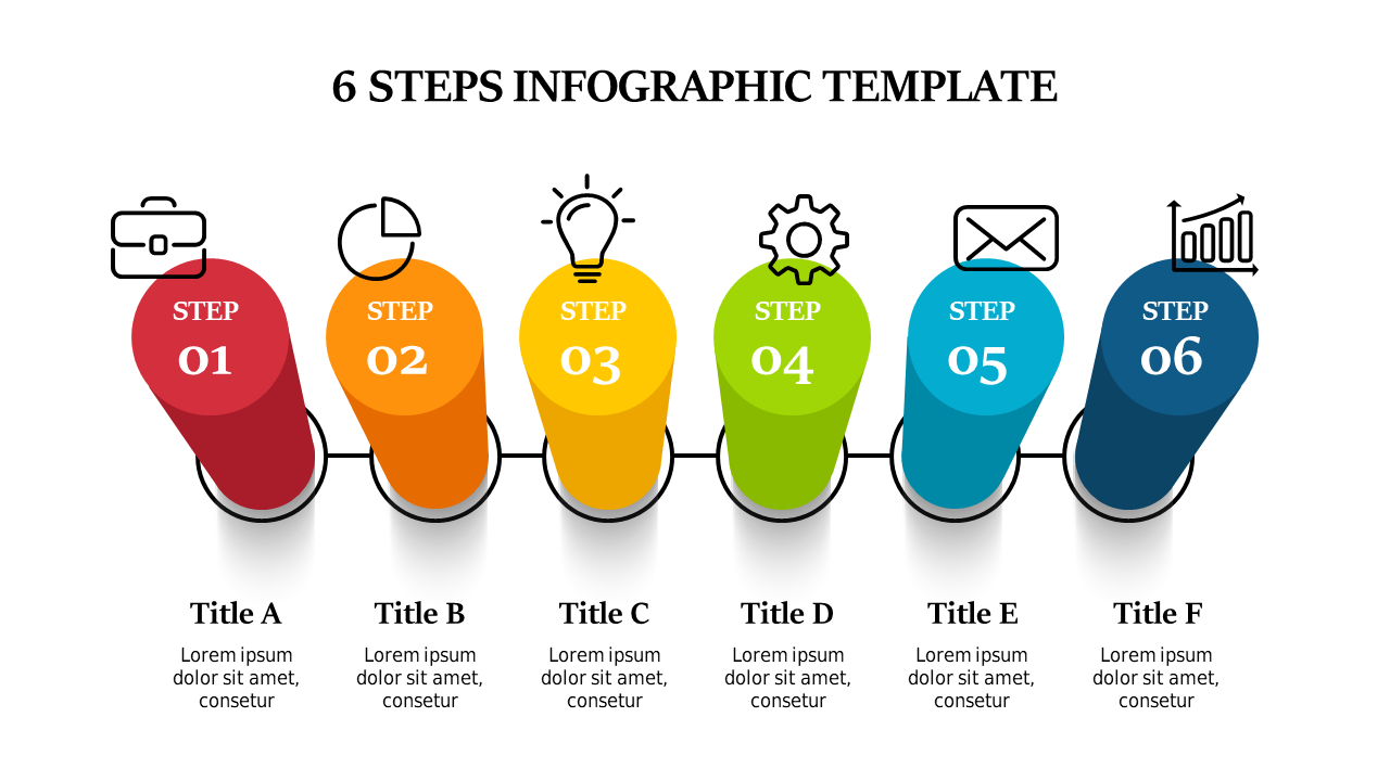 Present Structured Processes with a 6-Step Infographic
