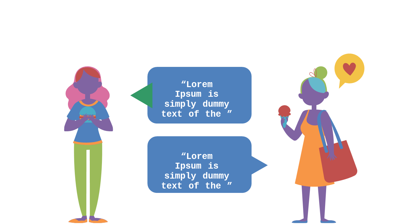 Character Dialogue Scene for Marketing Presentations