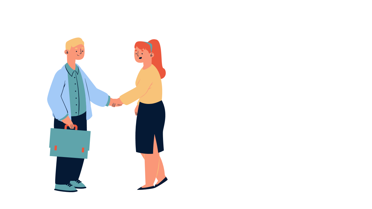 Business Partnership Handshake Illustration for Marketing