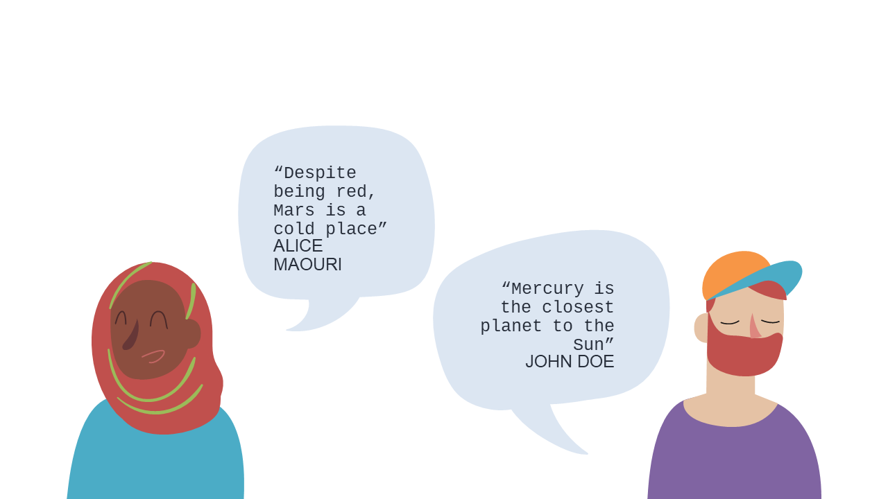 Showcase Testimonials with Character Quote Layout