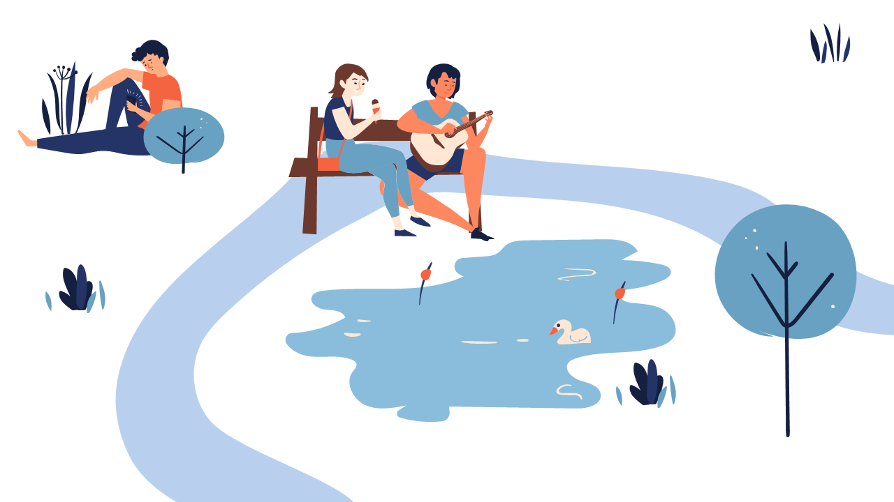 Enhance Wellness Presentations with Outdoor Illustration