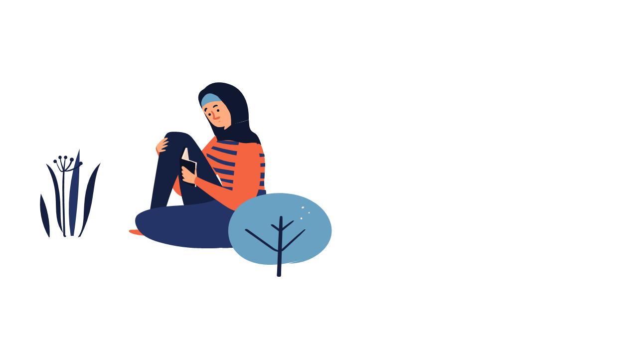 Incorporate Nature Themes with Character Illustration