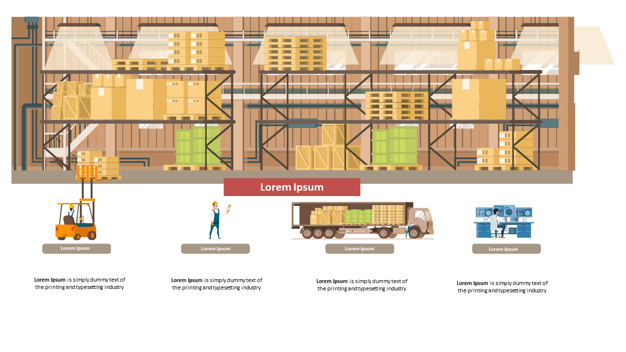 Showcase Warehouse Operations with Engaging Icons