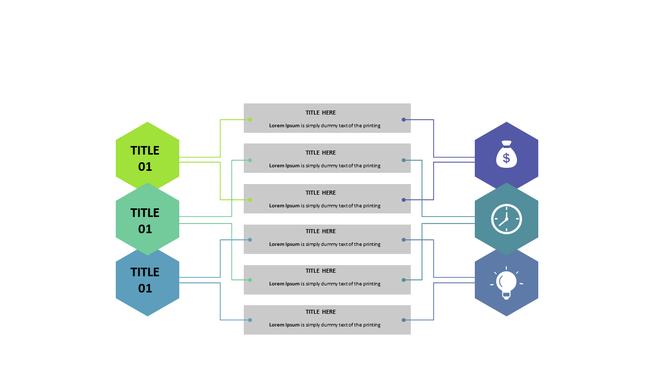 Outline Processes with Hexagon Overview Layout
