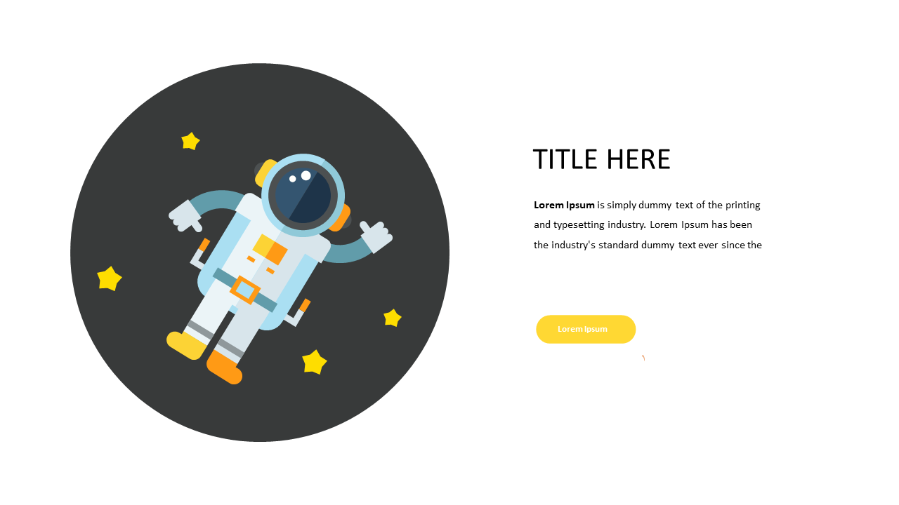 Engage with Astronaut Graphic Layout