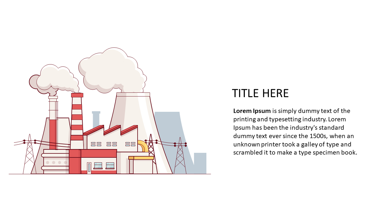 Present Manufacturing Insights with Factory Illustration