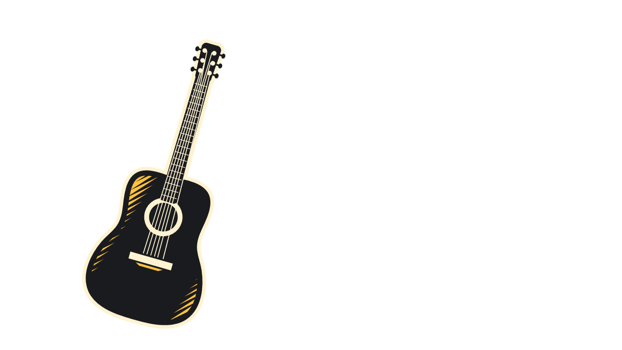 Acoustic Guitar Illustration for Music Presentations