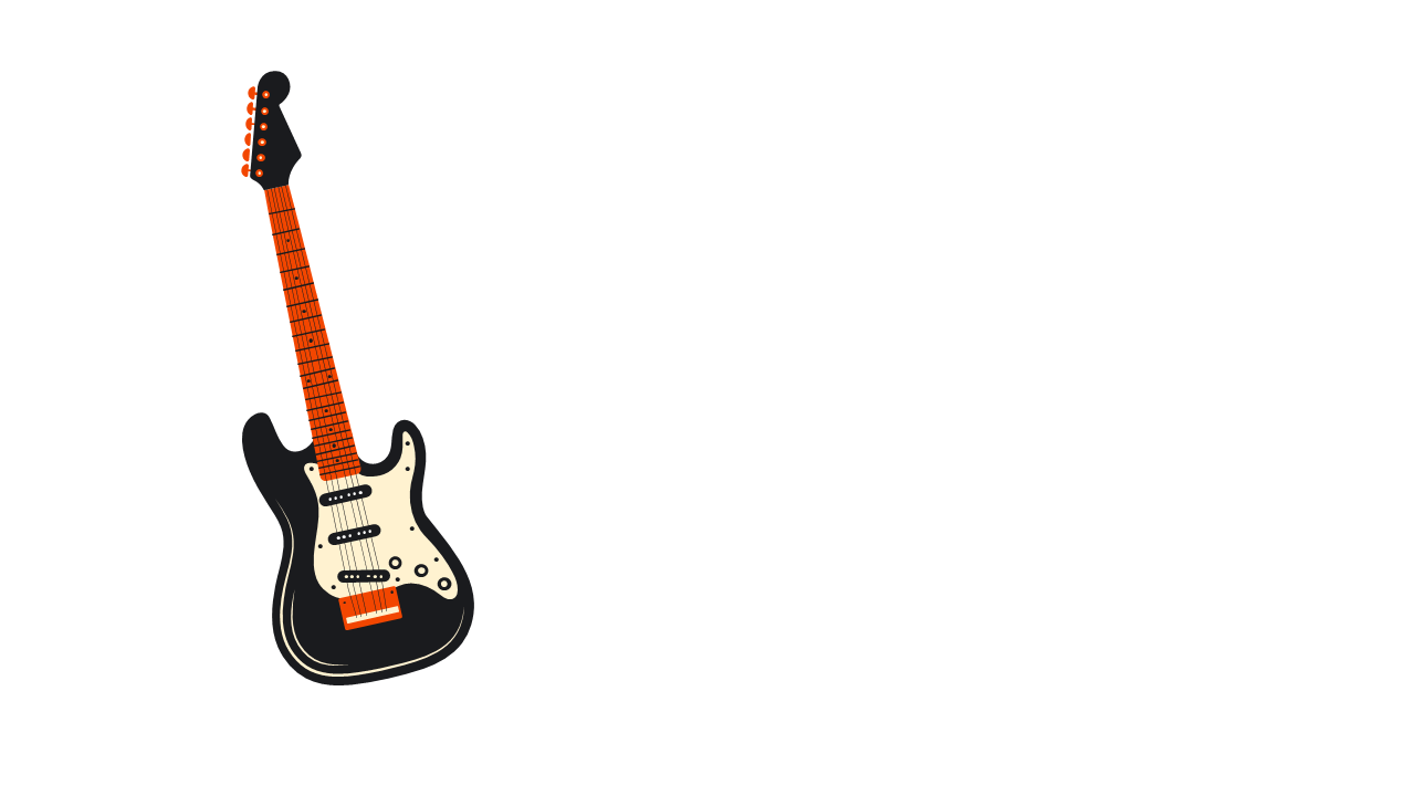 Electric Guitar Icon for Music Branding