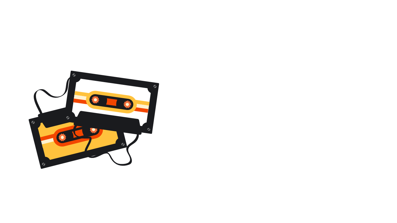 Nostalgic Cassette Tape Visuals for Marketing