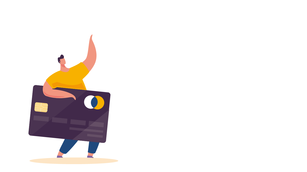 Credit Card Illustration for Financial Presentations
