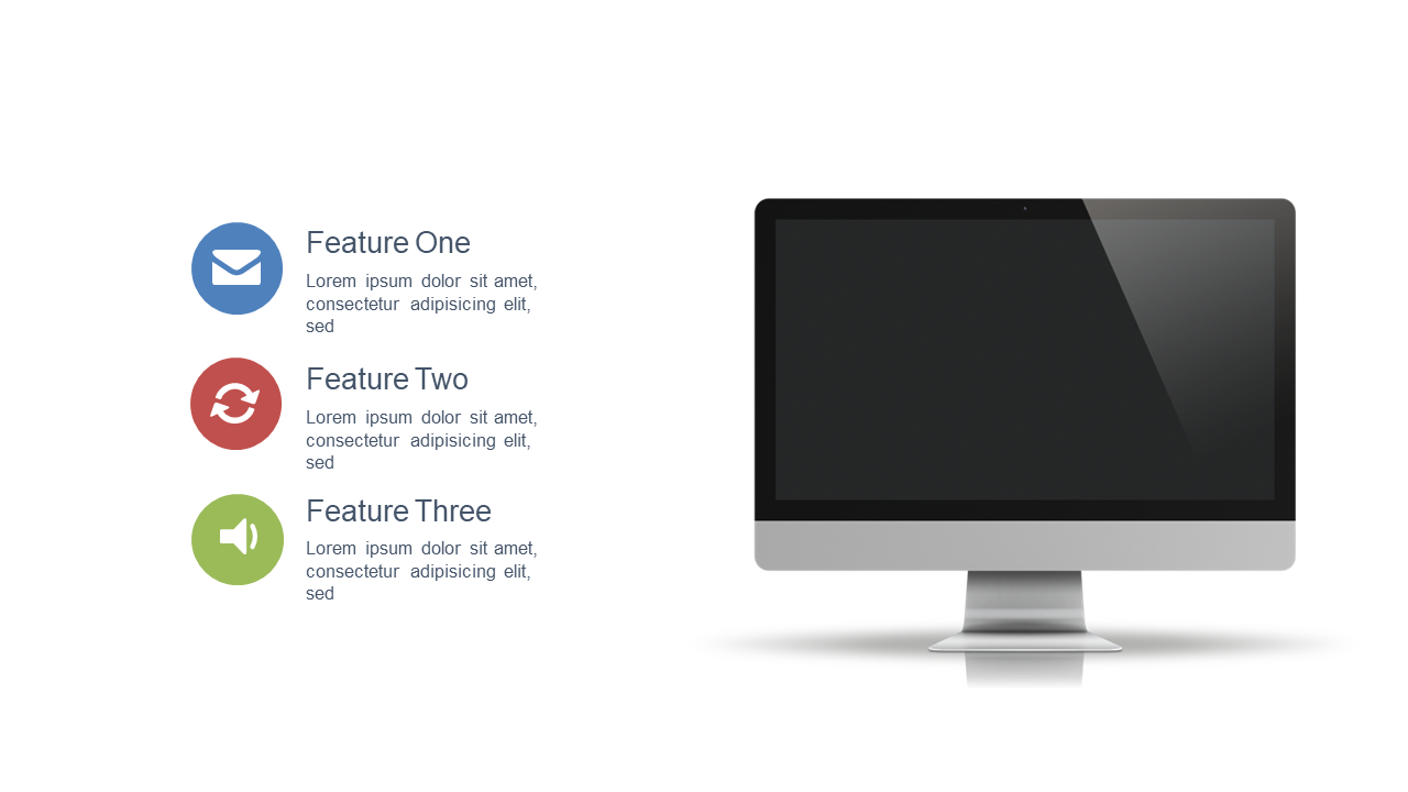 Feature Product Highlights with Icons and Mockups