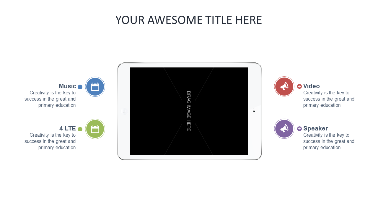 Engaging Tablet Layout for Education and Training