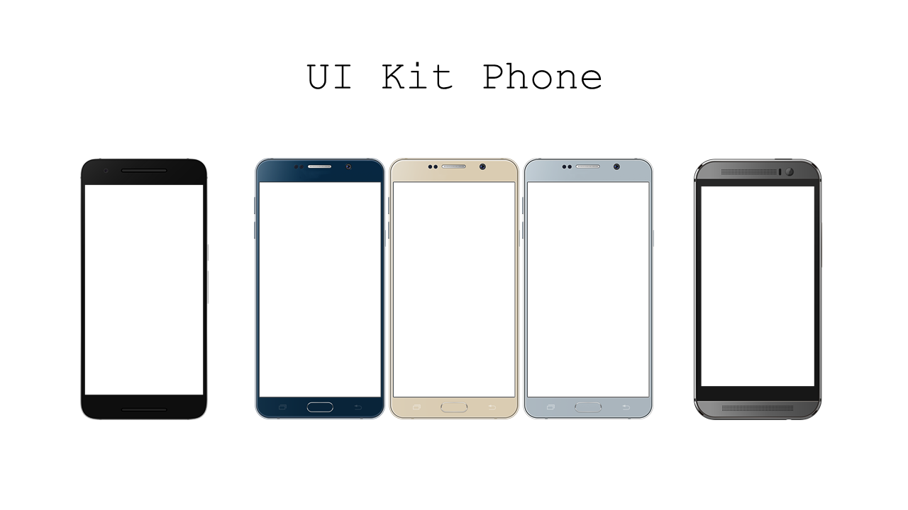Showcase Smartphone Designs for UI/UX Presentations