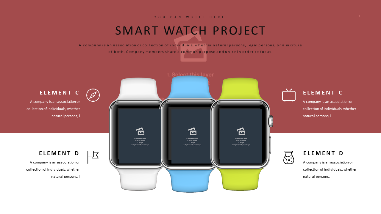 Smart Watch Project Overview for Marketing Presentations