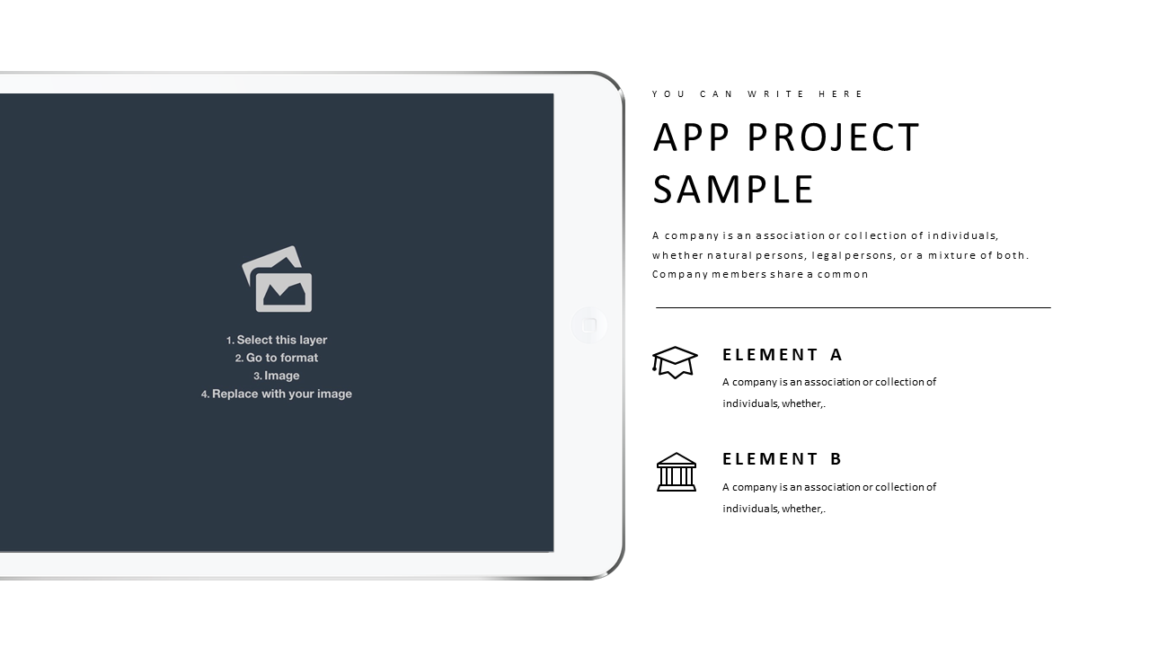 Dual Content Layout for Project Showcases