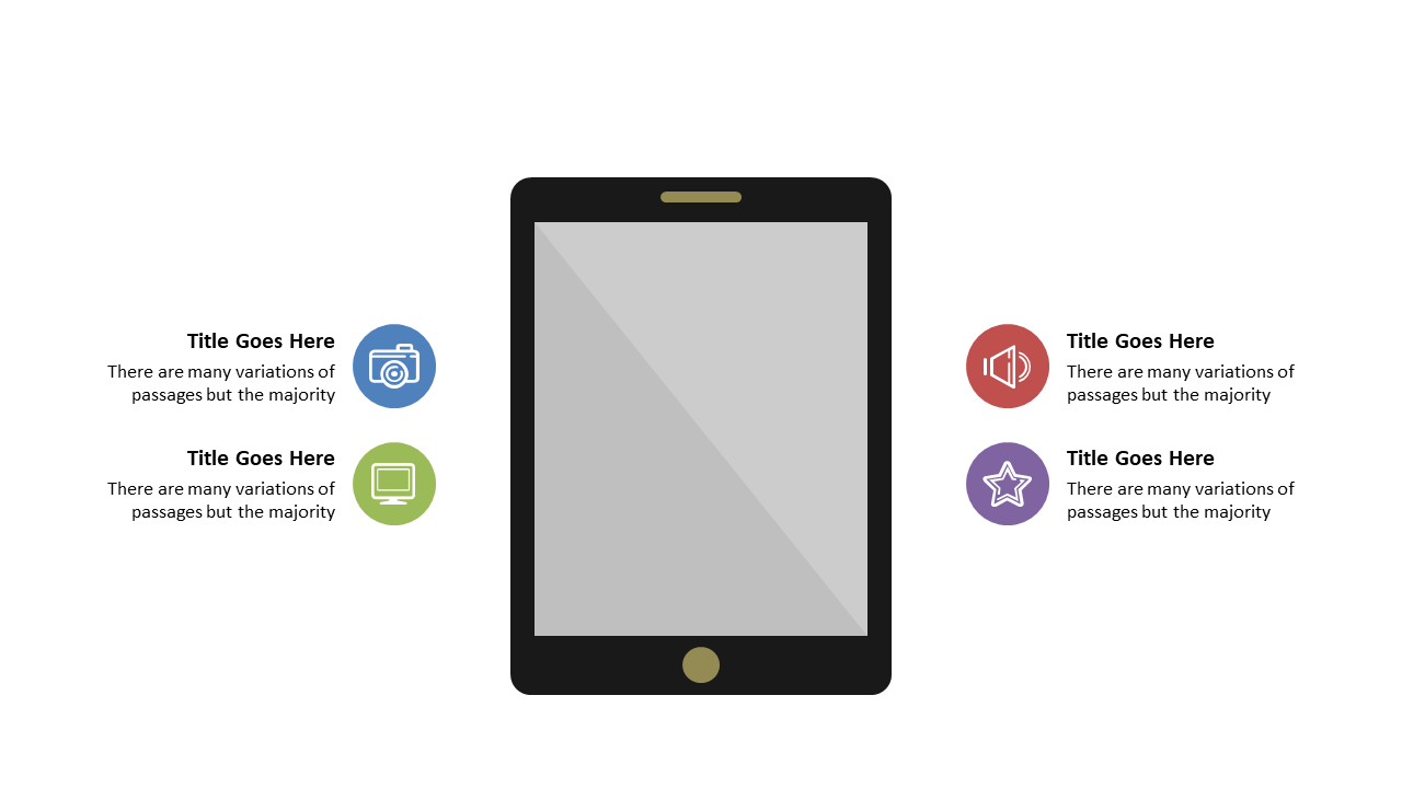 Engaging Tablet Layout with Icon Annotations