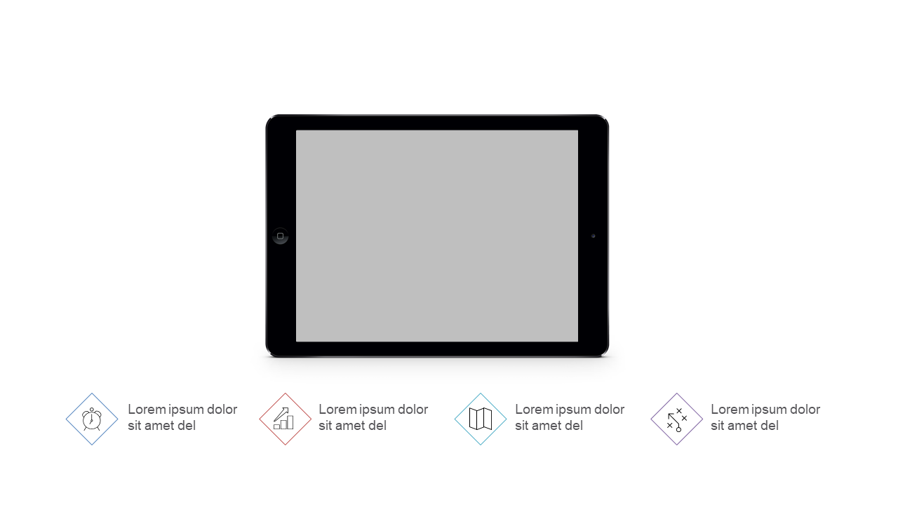 Showcase Tech Products with Modern Tablet Layout